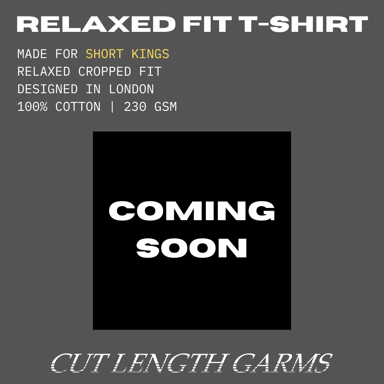 RELAXED FIT T-SHIRT (BLACK)